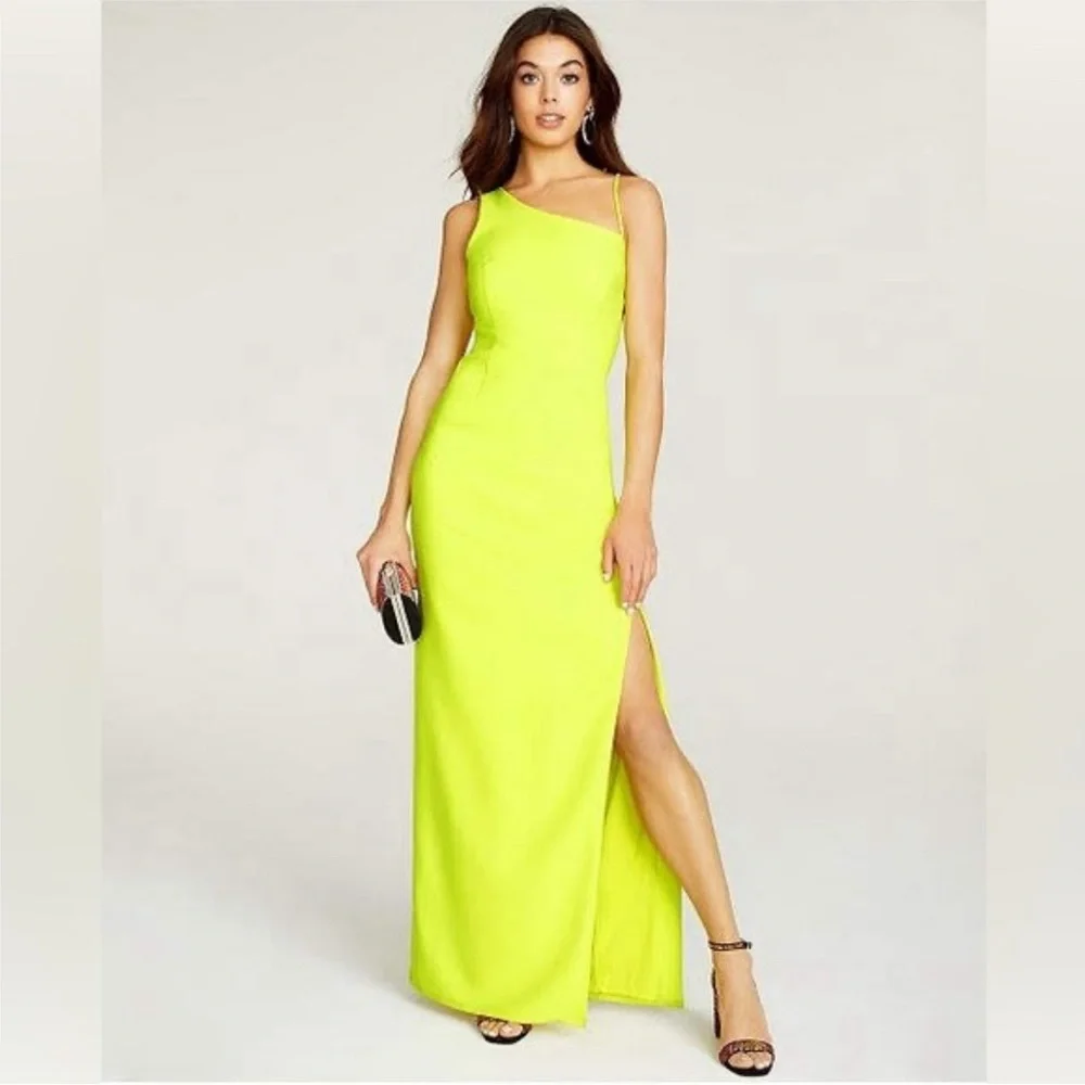 Laundry by Shelli Segal Citron Sleeveless Side Slit Dress - Picture 1 of 1